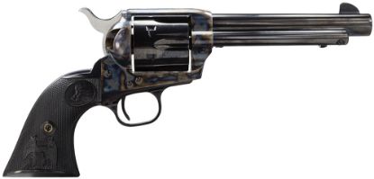 Picture of Colt Mfg P1850 Single Action Army Peacemaker 45 Colt (Lc) 6 Shot 5.50" Blued Barrel & Cylinder, Color Case Hardened Frame, Black Polymer Grip 