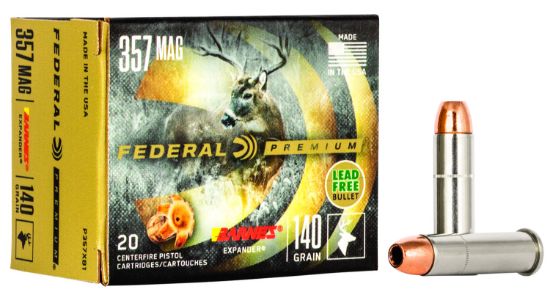 Picture of Federal P357xb1 Premium 357 Mag 140 Gr Barnes Expander Brx 20 Per Box/ 10 Case 