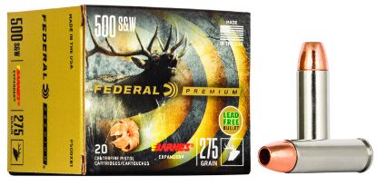 Picture of Federal P500xb1 Premium 500 S&W Mag 275 Gr Barnes Expander Brx 20 Per Box/ 10 Case 