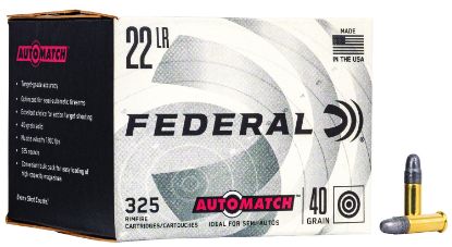 Picture of Federal Am22 Champion Training Auto Match 22 Lr 40 Gr Lead Round Nose 325 Per Box/ 10 Case Bulk 