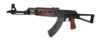 Picture of Zastava Zpapm70 Semi-Auto 7.62X39mm Ak47 Rifle Blood Red Handguard Triangle Folding Stock