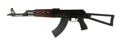 Picture of Zastava Zpapm70 Semi-Auto Ak47 Rifle 7.62X39 Blood Red Handguard Fixed Triangle Stock 30Rds