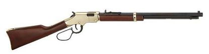 Picture of Henry H004vl Golden Boy Large Loop 17 Hmr 12+1 20" American Walnut Brass Right Hand 