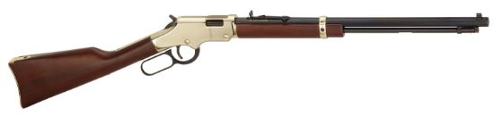 Picture of Henry H004v Golden Boy 17 Hmr 12+1 20" Octagon Barrel Brasslite American Walnut Right Hand 