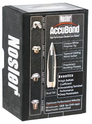 Picture of Nosler 55602 Accubond 30 Cal .308 165 Gr Spitzer Point/ 50 Per Box 