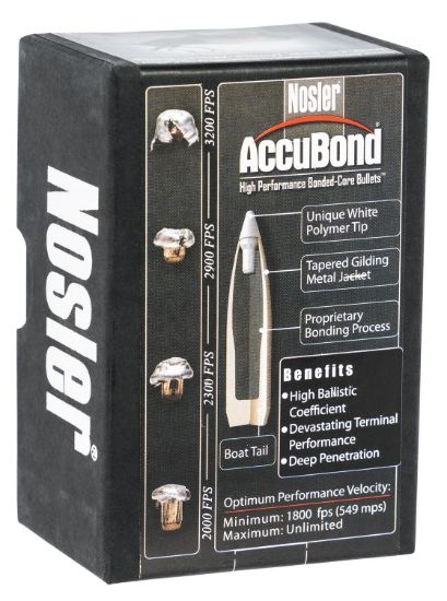 Picture of Nosler 54825 Accubond 30 Cal .308 180 Gr Spitzer Point/ 50 Per Box 