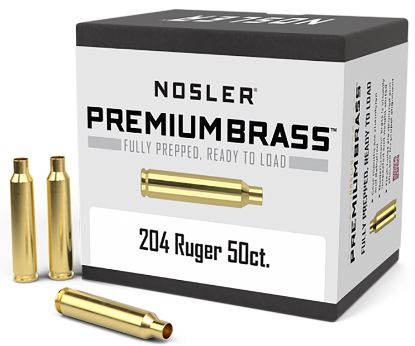 Picture of Nosler 10056 Premium Brass Unprimed Cases 204 Ruger Rifle Brass/ 50 Per Box 