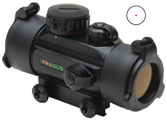 Picture of Truglo Tg8030b Traditional Black 1X30mm 5 Moa Red Dot Reticle 