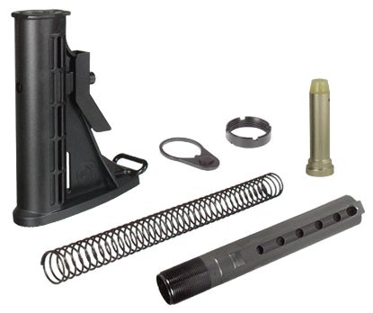 Picture of Utg Pro Rbu6bm Mil-Spec Stock Assembly Black Synthetic 6 Position For Ar-15/M16 