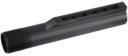 Picture of Utg Pro Tlu001 Receiver Extension Tube Mil-Spec Ar-15 6 Position Black Hardcoat Anodized Aluminum Rifle 