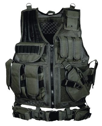 Picture of Utg Pvcv547bt Tactical Vest Osfa Black Polyester 