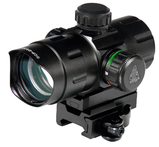 Picture of Utg Scpds3840w Utg 4.2" Ita Cqb Dot Sight Black Hardcoat Anodized 1X 39Mm 4 Moa Red/Green Dual Illuminated Dot 