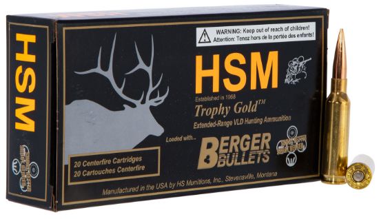 Picture of Hsm 65Creedmoor140vld Trophy Gold Extended Range 6.5 Creedmoor 140 Gr Berger Hybrid Tactical Open Tip Match 20 Per Box/ 25 Case 