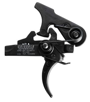 Picture of Geissele Automatics 05101 Ssa Two-Stage Curved Trigger With 4.25-4.75 Lbs Draw Weight & Black Oxide Finish For Ar-Platform 