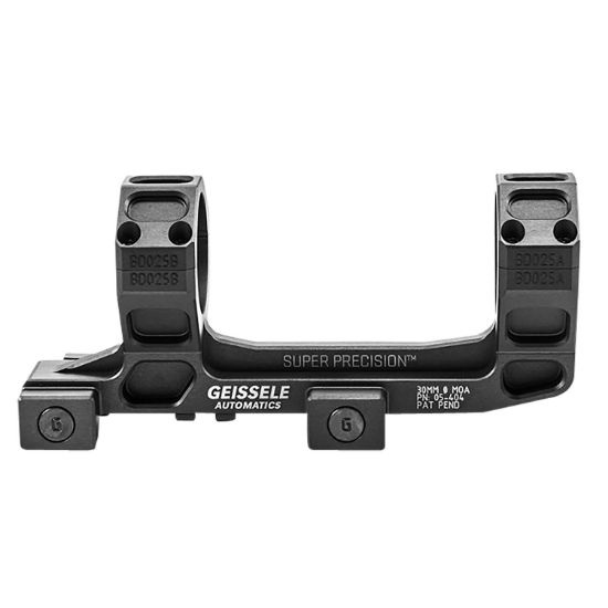 Picture of Geissele Automatics 05404B Ar15 Super Precision Scope Mount/Ring Combo Black Anodized 