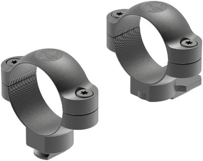 Picture of Leupold 54186 Dual Dovetail Scope Ring Set Matte Black Steel, 30Mm Tube, High Extended Dovetail 