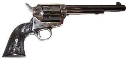 Picture of Colt Mfg P1670 Single Action Army Peacemaker 357 Mag 6 Shot 7.50" Blued Barrel & Cylinder, Color Case Hardened Frame, Black Polymer Grip 