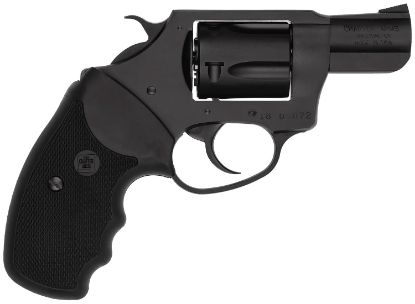 Picture of Charter Arms 13820 Undercover Lite Small 38 Special, 5 Shot 2" Black Stainless Steel Barrel & Cylinder, Black Passivate Aluminum Frame W/Black Finger Grooved Rubber Grip, Exposed Hammer 
