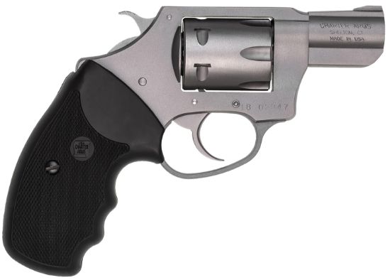 Picture of Charter Arms 72324 Pathfinder Small 22 Wmr, 8 Shot 2" Stainless Steel Barrel & Cylinder, Anodized Aluminum Frame W/Black Finger Grooved Rubber Grip, Exposed Hammer 