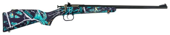 Picture of Crickett Ksa2172 Youth 22 Lr 1Rd 16.12" Blued Barrel & Receiver, Fixed Front/Adjustable Rear Peep Sights, Muddy Girl Serenity Synthetic Stock W/11.5" Lop, Rebounding Firing Pin Safety 