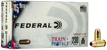 Picture of Federal Tp45vhp1 Train + Protect 45 Acp 230 Gr Versatile Hollow Point 50 Per Box/ 10 Case 