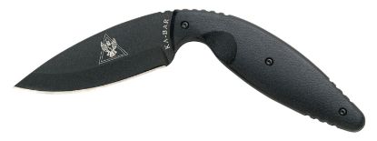 Picture of Ka-Bar 1482 Tdi Law Enforcement Large 3.69" Fixed Drop Point Plain Black Aus-8A Ss Blade, Black Zytel Handle, Includes Belt Clip/Sheath 