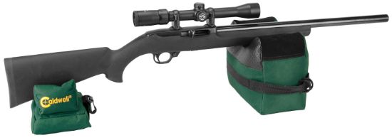 Picture of Caldwell 248885 Deadshot Shooter's Bag Empty Dark Green 600D Polyester Front And Rear Bag 8 Lbs 