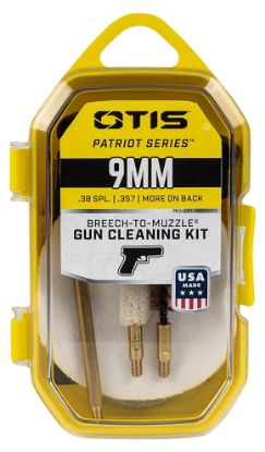 Picture of Otis Fg7019mm Patriot Cleaning Kit 9Mm Pistol/15 Pieces Yellow Plastic Box Case 