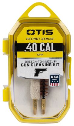 Picture of Otis Fg70140 Patriot Cleaning Kit .40 Cal/ 10Mm Pistol/15 Pieces Yellow Plastic Box Case 