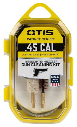 Picture of Otis Fg70145 Patriot Cleaning Kit 45 Cal Pistol/ 15 Pieces Yellow Plastic Box Case 