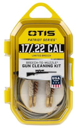 Picture of Otis Fg70122 Patriot Cleaning Kit .17/.22Cal Handgun/Rifle/15 Pieces Yellow Plastic Box Case 