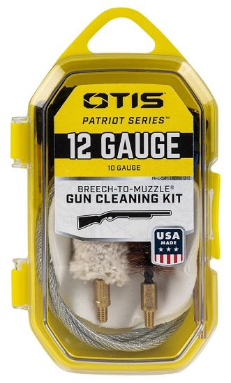 Picture of Otis Fg70112 Patriot Cleaning Kit 12 Gauge & 10 Gauge Shotgun/15 Pieces Yellow Plastic Box Case 