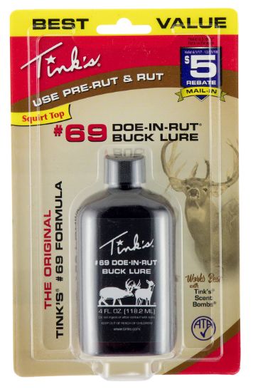 Picture of Tinks W6202 #69 Doe-In-Rut Deer Attractant Doe In Estrus Scent 4 Oz Bottle 