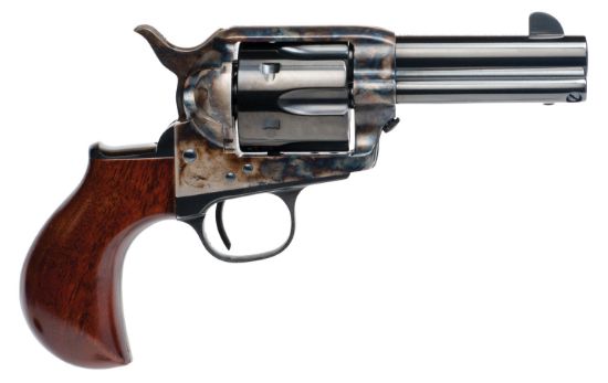 Picture of Cimarron Ca346 Model P Thunder 45 Colt (Lc) 6 Shot, 3.50" Blued Steel Barrel & Cylinder, Color Case Hardened Steel Frame, Birdshead Walnut Grip, Exposed Hammer 