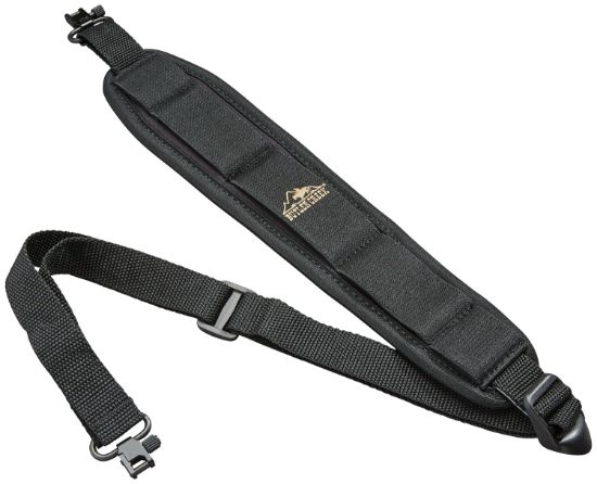 Picture of Butler Creek 81013 Comfort Stretch Rifle Sling Black Neoprene W/Non-Slip Grippers Adjustable Design & Qd Swivels 