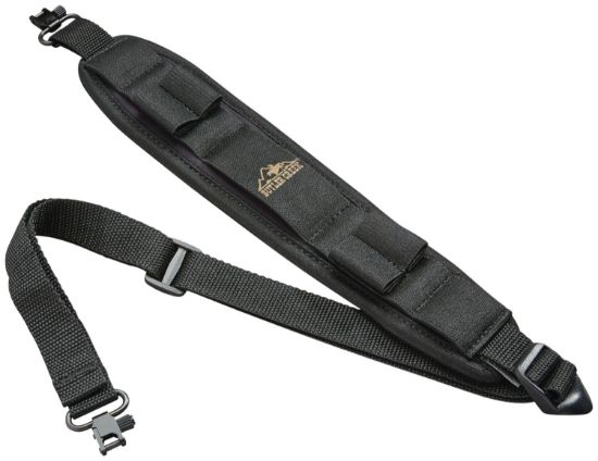 Picture of Butler Creek 81033 Comfort Stretch Alaskan Magnum Sling Black Neoprene W/Non-Slip Grippers 20-46" Oal Adjustable Design 1" Swivels 