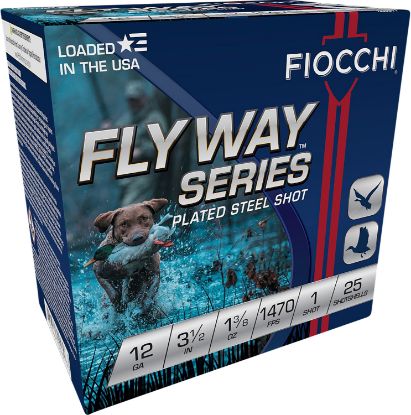 Picture of Fiocchi 1235St1 Flyway 12 Gauge 3.50" 1 3/8 Oz 1 Shot 25 Per Box/ 10 Case 