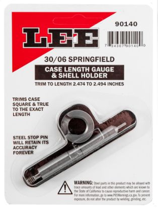 Picture of Lee Precision 90140 Case Length Gauge 30-06 Springfield Steel Works With Zip Trim Includes Shell Holder 