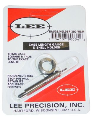 Picture of Lee Precision 90034 Case Length Gauge Silver 300 Wsm Steel 