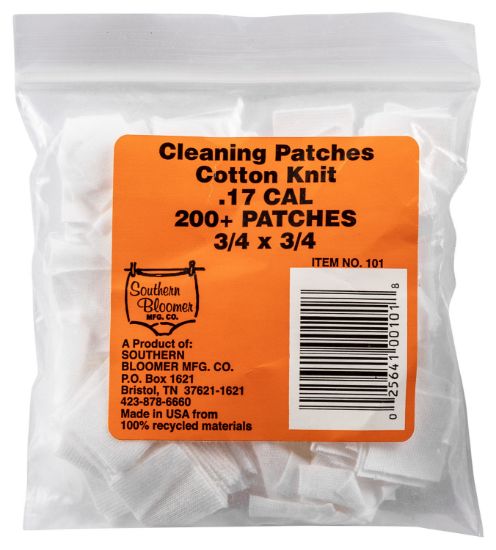 Picture of Southern Bloomer 101 Cleaning Patches 17 Cal Cotton 200 Per Pack 
