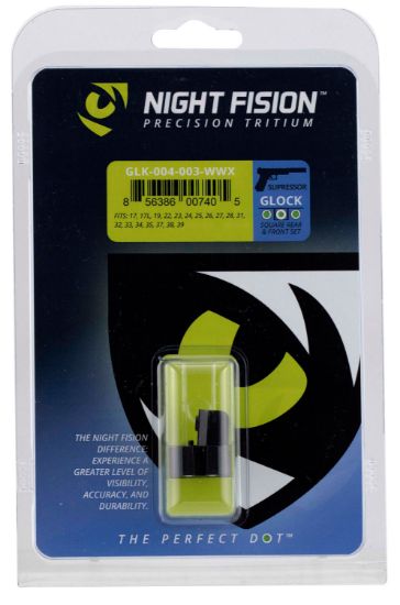 Picture of Night Fision Glk004003wgw Suppressor Height White Ring Tritium Front & Rear/ Black Frame, Compatible W/Glock17/17L/19/22/23/24/25/26/27/28/31/32/33/34/35/37/38/39/45/48, Post/Rear Dovetail Mount 