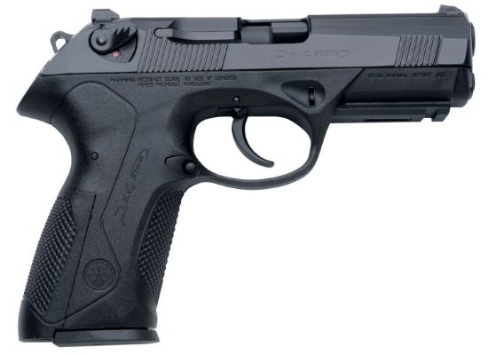 Picture of Beretta Usa Jxf4f20ca Px4 Storm *Ca Compliant Full Size Frame 40 S&W 10+1, 4.10" Black Steel Barrel, Black Bruniton Serrated Steel Slide, Black Polymer Frame W/Picatinny Rail, Ambidextrous 