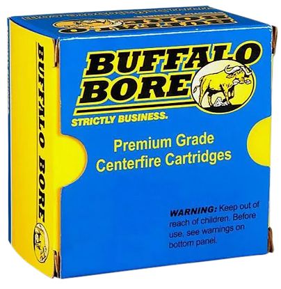 Picture of Buffalo Bore Ammunition 13B20 Heavy Strictly Business 480 Ruger 370 Gr Lead Flat Nose 20 Per Box/ 12 Case 