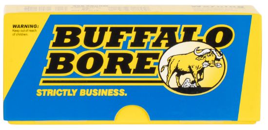 Picture of Buffalo Bore Ammunition 47C20 Hunting & Sniping Strictly Business 458 Socom 350 Gr Semi Jacketed Flat Point 20 Per Box/ 12 Case 