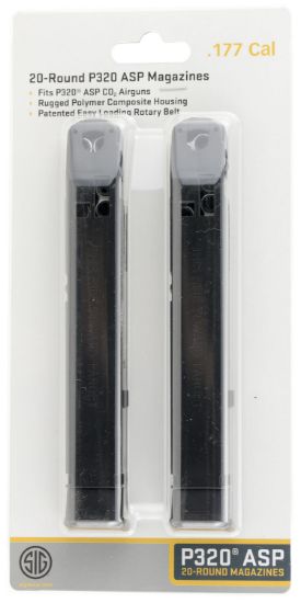 Picture of Sig Sauer Airguns Airampc17720 Replacement Magazine 177 Polymer 