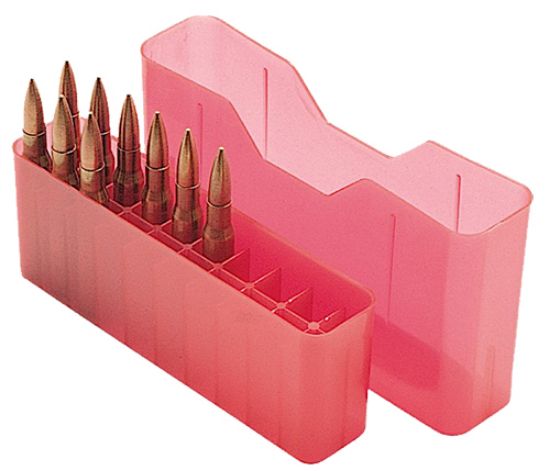 Picture of Mtm Case-Gard J20xs29 J-20 Slip Top Multi-Caliber Rifle Clear Red Polypropylene 20Rd 