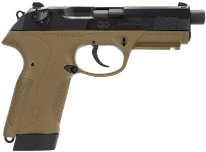 Picture of Beretta Usa Jxf5f45 Px4 Storm Special Duty Full Size Frame 45 Acp 10+1/9+1, 4.50" Black Barrel, Black Bruniton Serrated Steel Slide, Fde Polymer Frame W/Picatinny Rail & Interchangeable Backstrap Grip