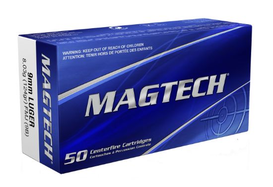 Picture of Magtech 9B Range/Training 9Mm Luger 124 Gr Full Metal Jacket 50 Per Box/ 20 Case 