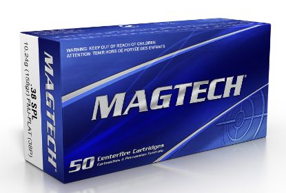 Picture of Magtech 38P Range/Training 38 Special 158 Gr Full Metal Jacket Flat Nose 50 Per Box/ 20 Case 