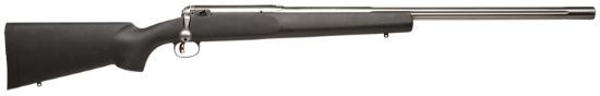 Picture of Savage Arms 18147 12 Lrpv 22-250 Rem Caliber With 1Rd Capacity, 26" 1:12" Twist Barrel, Matte Stainless Metal Finish & Matte Black Fixed Hs Precision With V-Block Stock Right Hand (Full Size) 